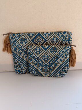 Moroccan Handmade Cosmetics Bags Set Traditional Manufactured Cloth